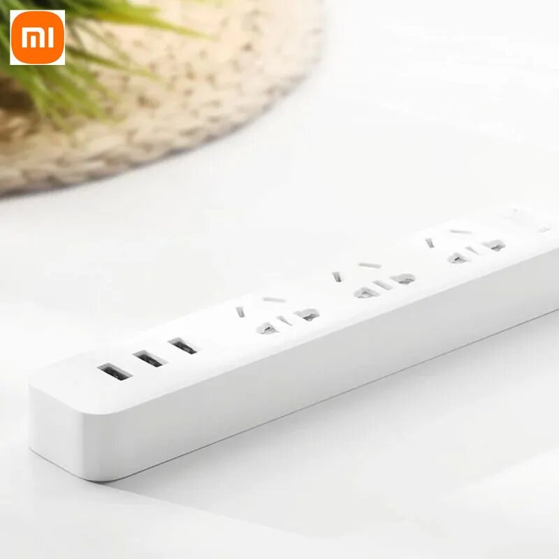 Xiaomi Электрический удлинитель 3 USB 3 розетки