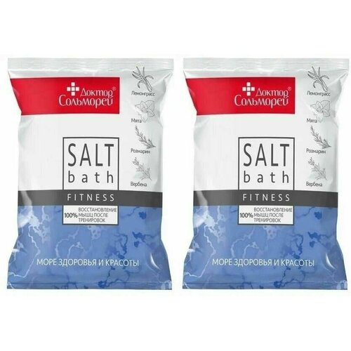 Доктор Сольморей Соль для ванн «Фитнес», 500 г, 500 мл
