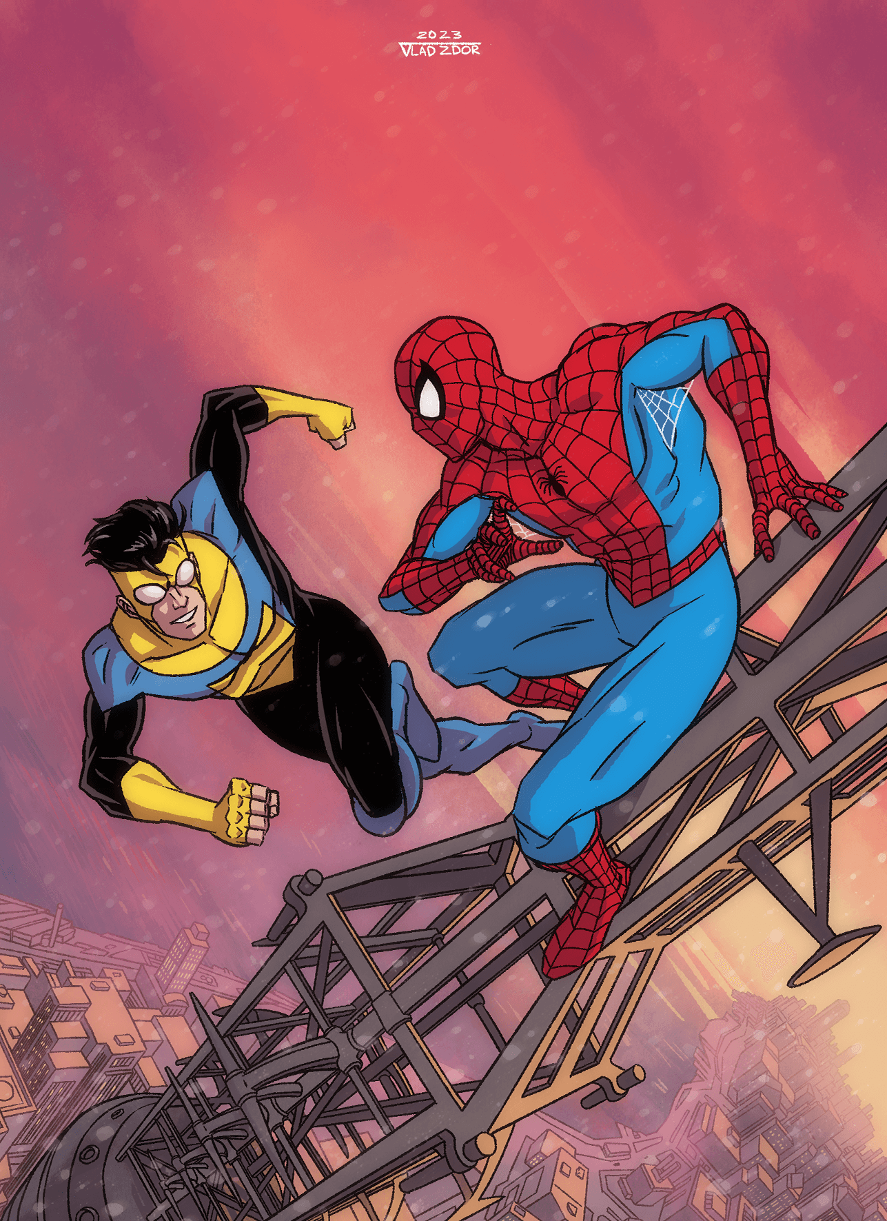Открытка "Invincible: Spider-Man Team-Up"