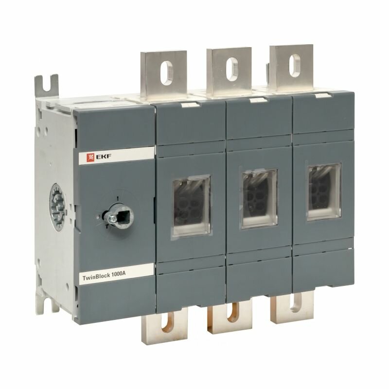 Рубильник 1000A 4P без рукоятки управления TwinBlock EKF - 1 шт