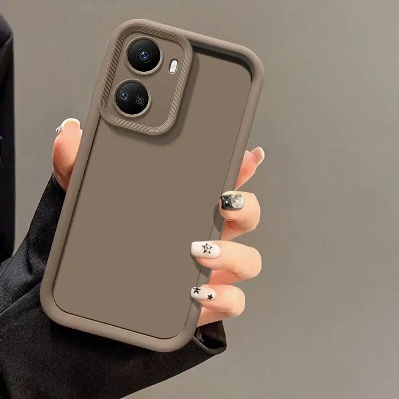 Чехол для Huawei nova 10 SE, задняя крышка телефона, полный матовый противоударный мягкий защитный чехол, tyjt brown, For Huawei nova10SE