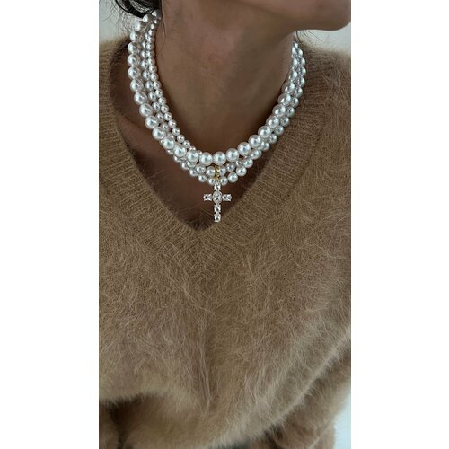 Колье Lunnitsa Soul, Swarovski Zirconia, длина 40 см, золотистый