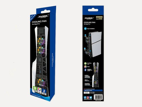 Изображение товара Система охлаждения DOBE для консоли Sony Playstation 5 PRO (PS5 PRO) с RGB подсветкой (черный)