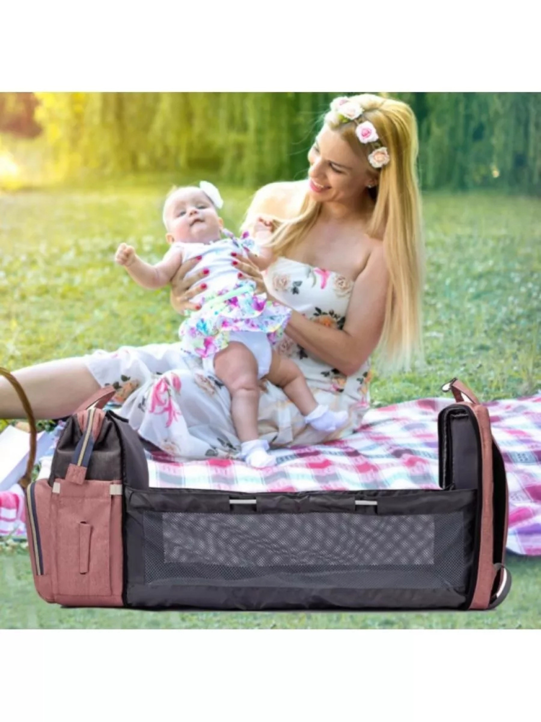 Рюкзак-трансформер Savdo, для матери и ребёнка, водоотталкивающий, москитная сетка