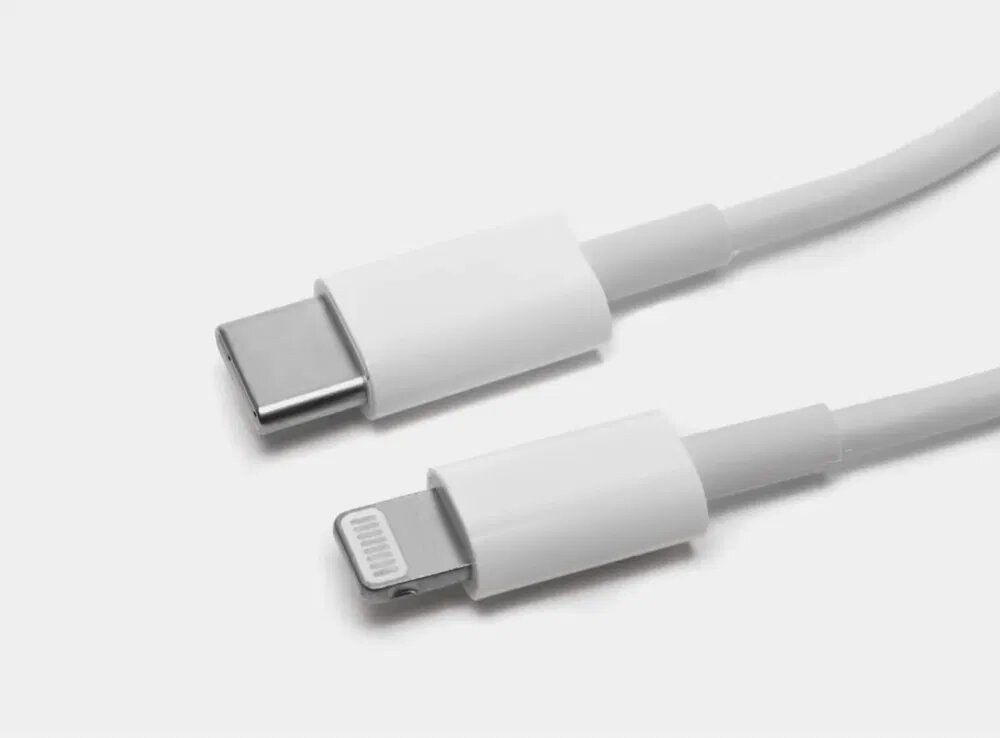 Iphone Original Кабель USB Type-C to Lightning для iPhone, 20W, быстрая зарядка, 1 м, белый