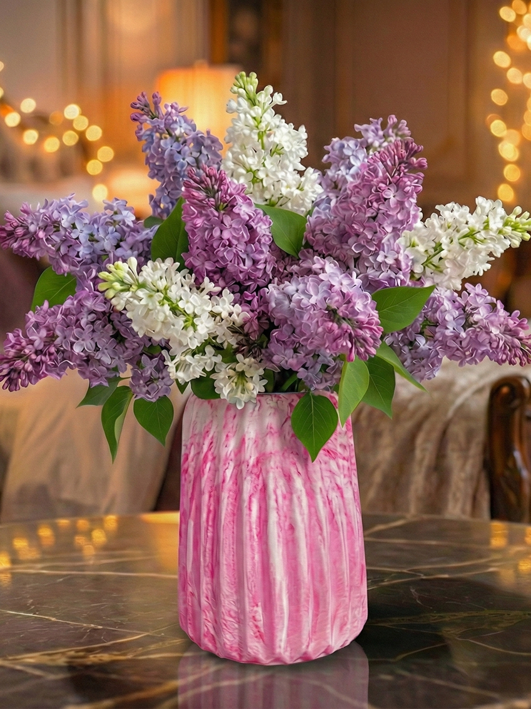 Ваза декоративная, гипс, для сухоцветов, искусственных цветов