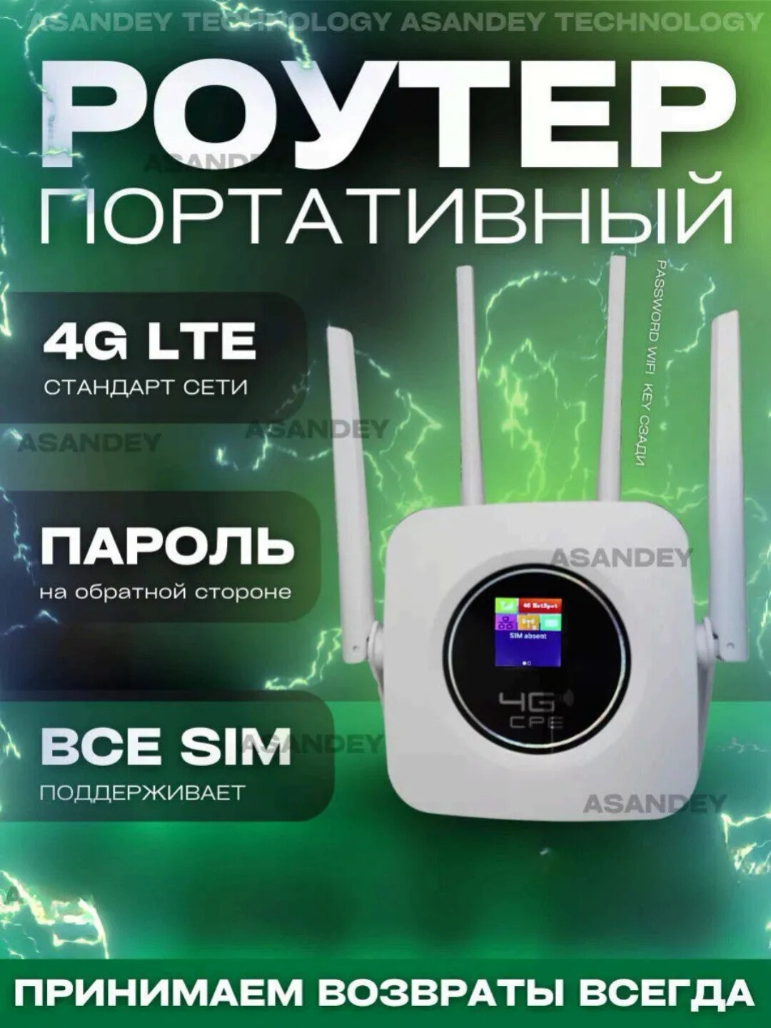 Беспроводной Wi-Fi роутер 4G CPE CPF903B - Белый