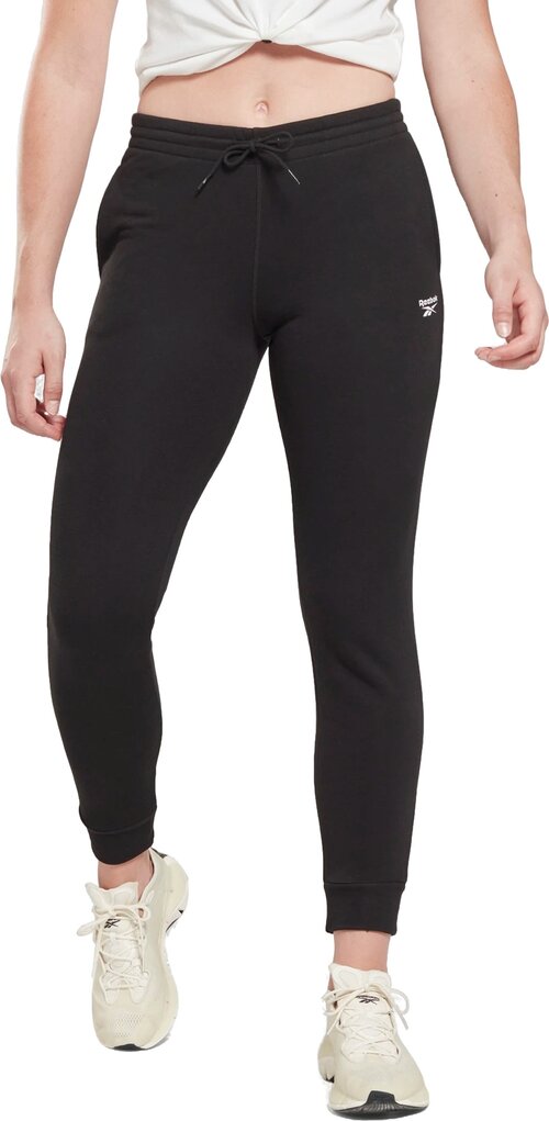 Брюки Reebok French Terry Pant, карманы, размер S, черный