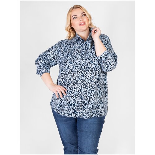 фото Рубашка artessa, размер 52-54, светло-голубой