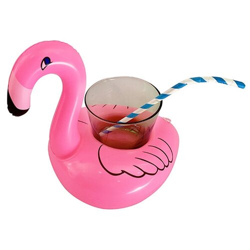Подставка для стакана надувная Фламинго 23 см