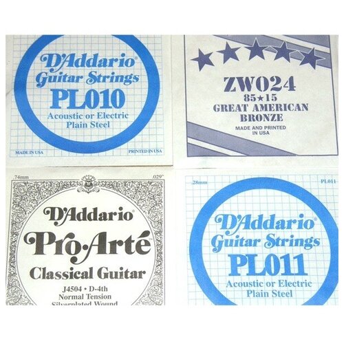 D'Addario PL100 набор тонких струн от 007 до 026 (300 шт.)