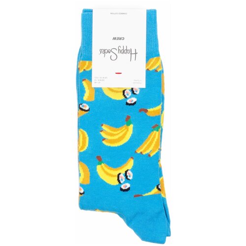 носки happy socks мужские носки с рисунками happy socks размер 36 40 черный оранжевый Носки Happy Socks Мужские носки с рисунками Happy Socks, размер 36-40, красный, синий