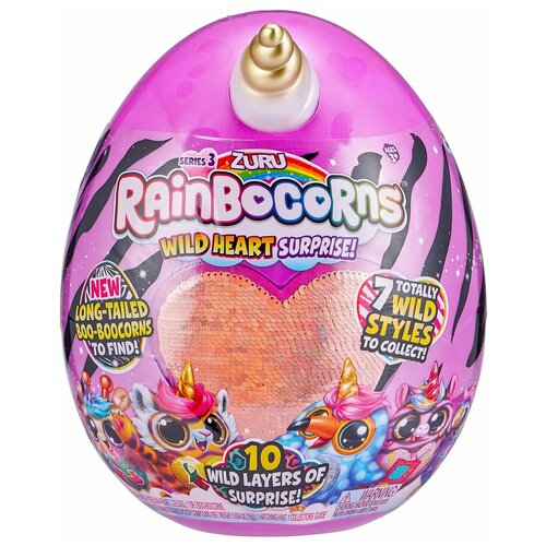 Игрушка Rainbocorns Rainbocorns Wild heart surprise S3 в непрозрачной упаковке (Сюрприз) 9215