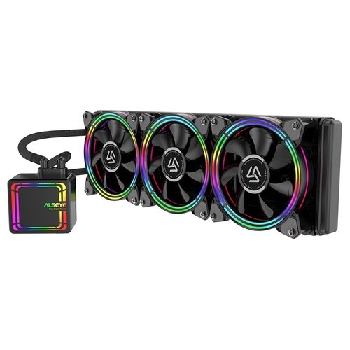 Система охлаждения для процессора ALSEYE HALO AIO Liquid Cooler H360, черный/RGB