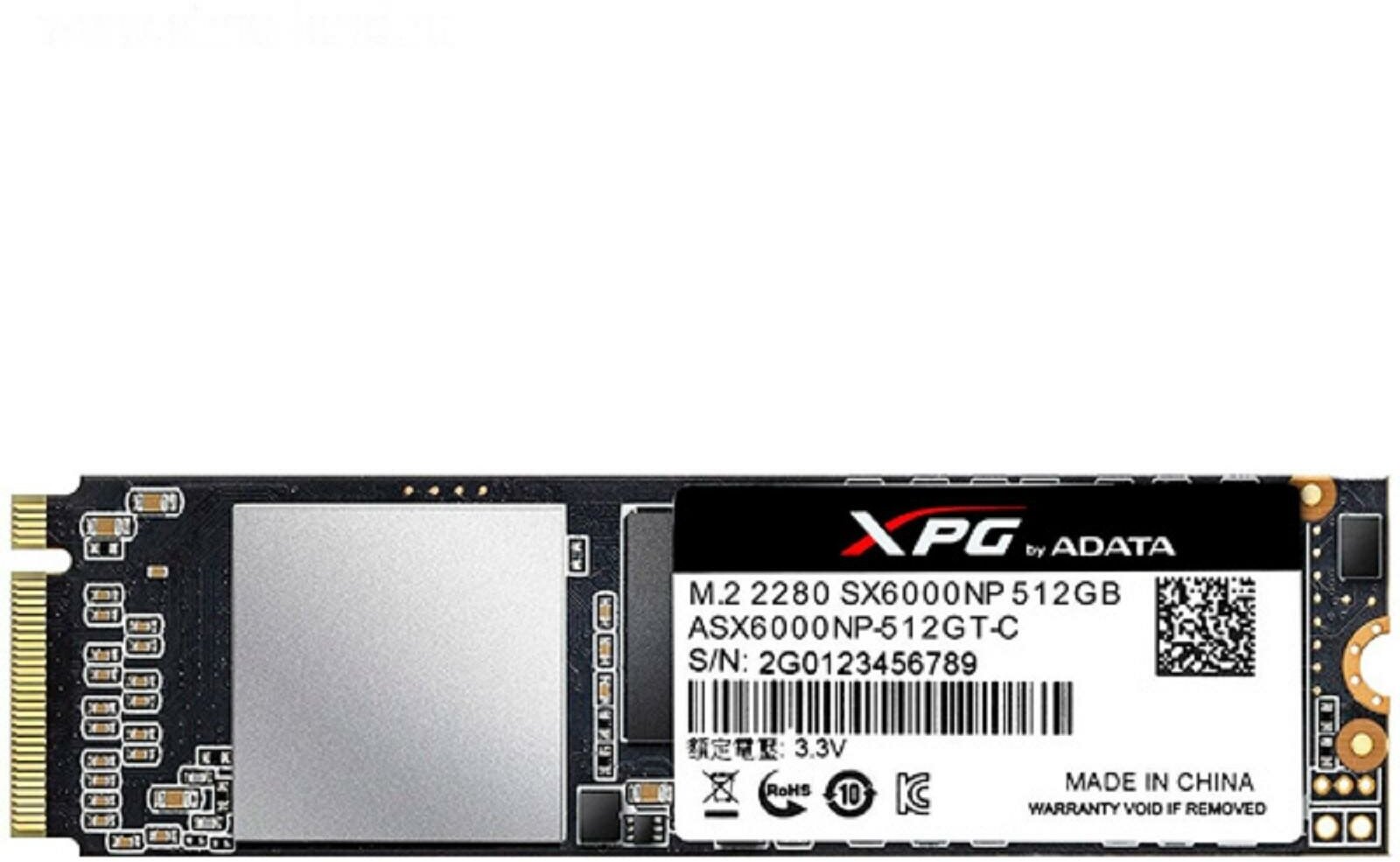 SSD накопитель A-DATA XPG SX6000 Lite 512Гб, M.2 2280, PCI-E x4, NVMe - фото №6