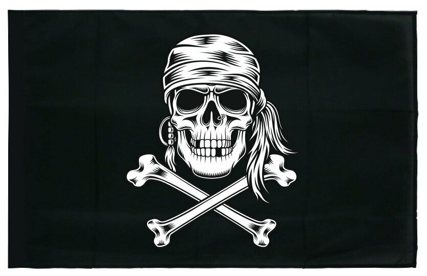 Пиратский флаг (тип 20) 90х135 см