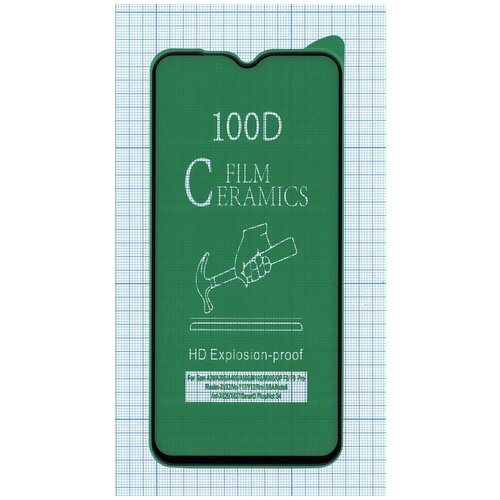 Керамическая пленка (стекло) для Samsung M10S/M21/M30/M30S/M31 черная 2pc tempered glass for samsung galaxy m21 m20 m30s m40 m10s m01 core screen protector on m31 prime m31s m51 m62 protective glass