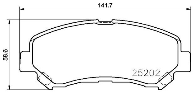 Колодки тормозные дисковые перед (PF-2546) Nisshinbo NP2048