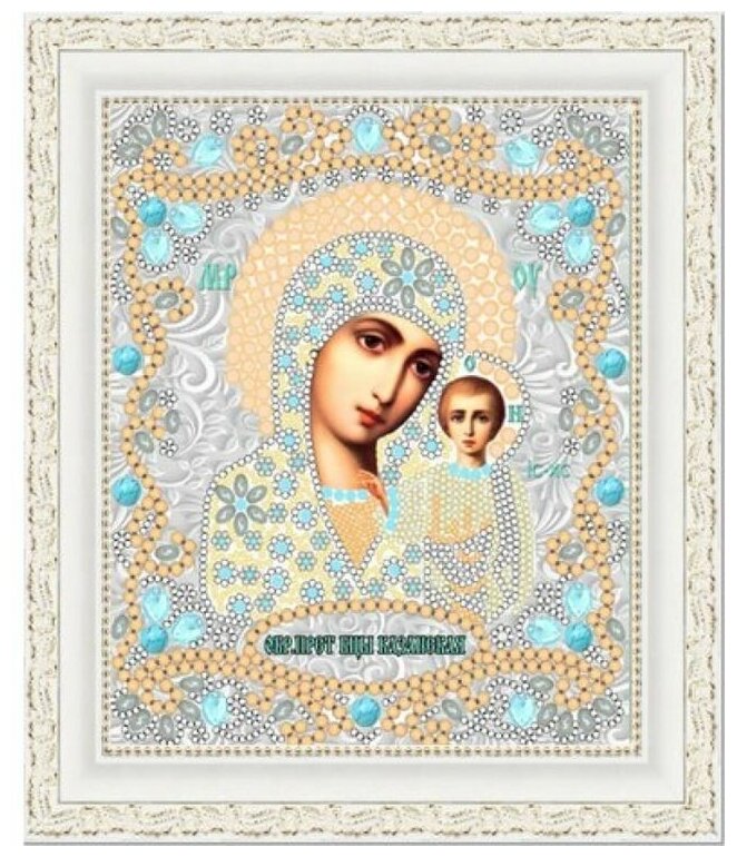 Рисунок на ткани Конёк "Богородица Казанская", 15x18 см
