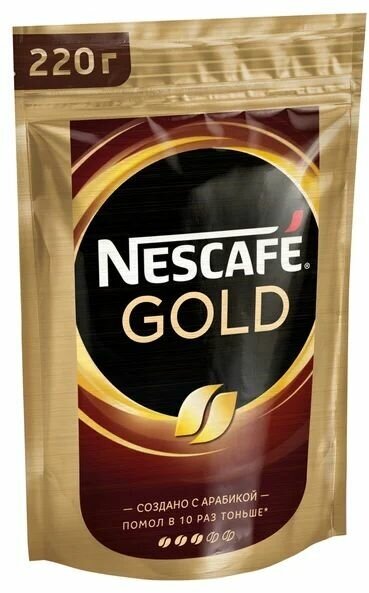 Кофе растворимый Nescafe Gold 220 гр