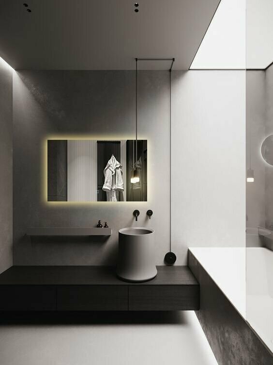 Зеркало для ванной Qwerty 70*90 горизонтальное с тёплой LED-подсветкой - фотография № 2