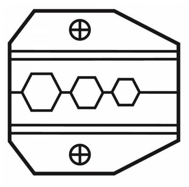 Сменная матрица для обжима коаксиальных кабелей (RG-59, RG-6, RG-8281) и разъемов F-типа категории V ProsKit 1PK-3003D10