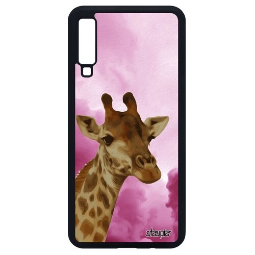 фото Модный чехол на телефон // samsung galaxy a7 2018 // "жираф" саванна животные, utaupia, розовый