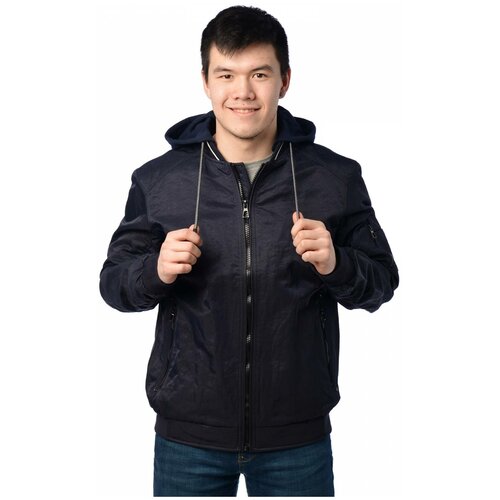 Куртка INDACO FASHION, размер 46, синий куртка indaco fashion размер 46 красный