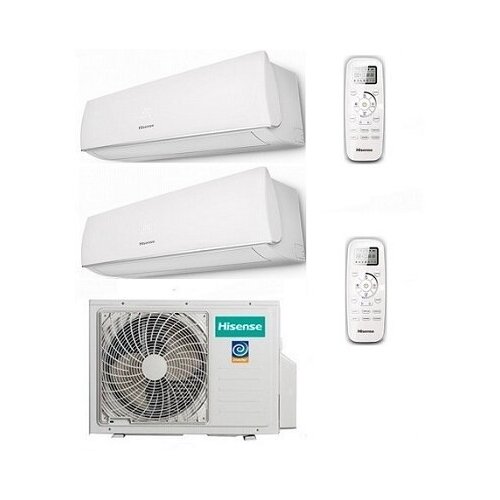 Hisense AMW2-14U4SRE+AMS-09UR4SVEDB65 кондиционер на 2 (две) комнаты с одним наружным блокам