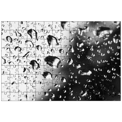 фото Магнитный пазл 27x18см."капать, капля дождя, вода" на холодильник lotsprints