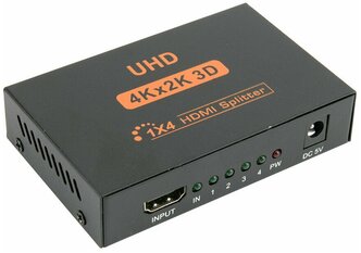 Сплиттер HDMI 1х4 Ultra HD (4Кх2К, 3D) /VСonn/