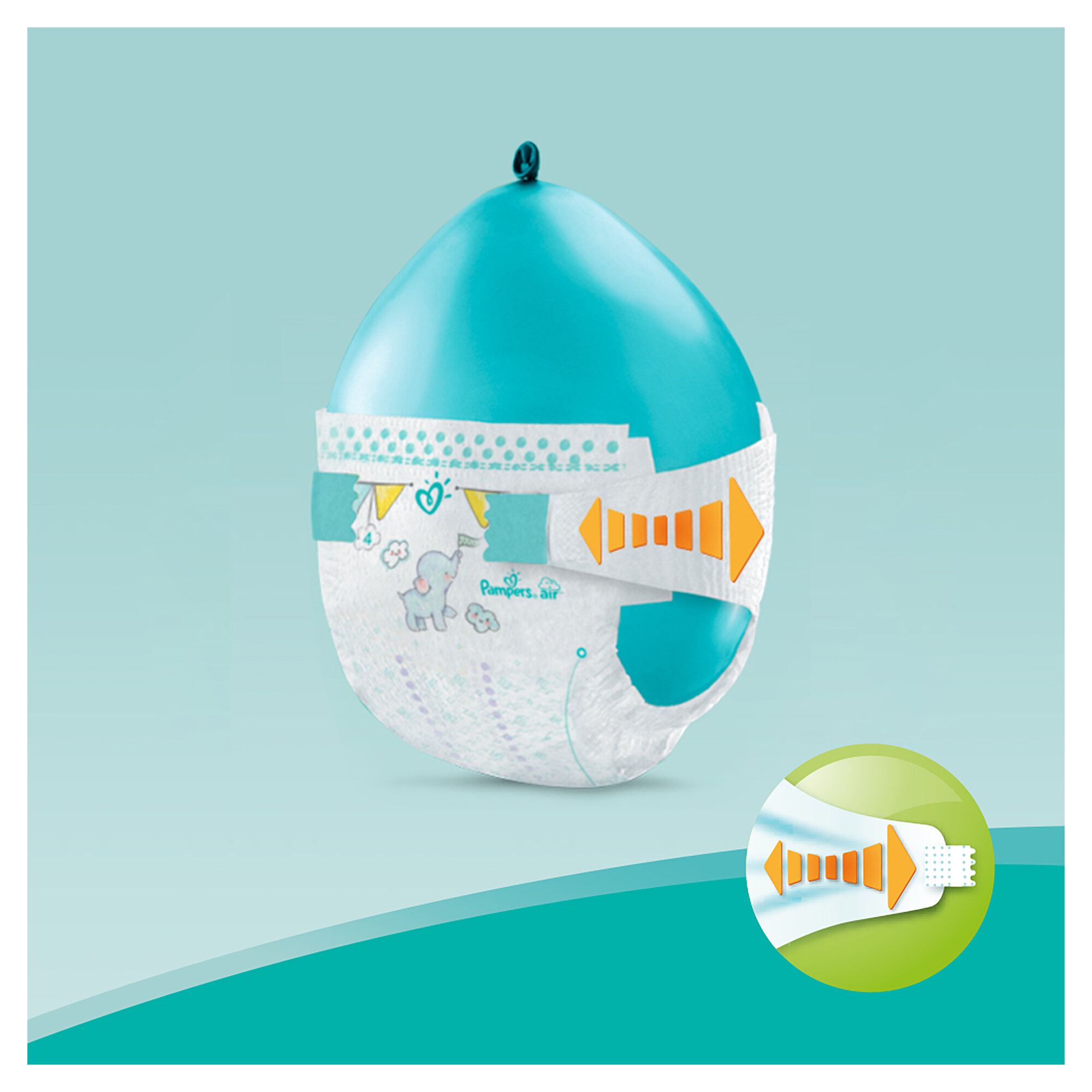 Подгузники для новорожденных Pampers New Baby-Dry  2 размер, 4-8 кг, 94 шт