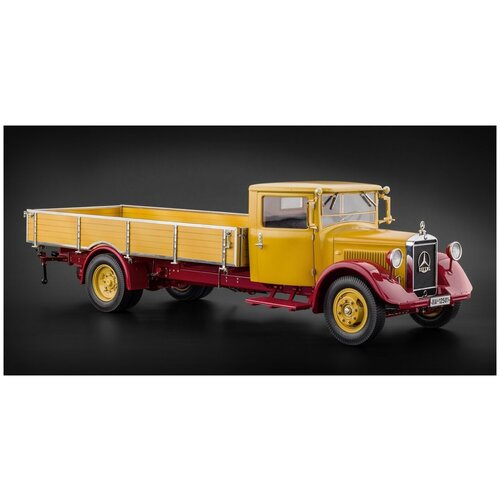 Модель автомобиля CMC - Mercedes-Benz LO 2750, 1933-1936, Platform Truck, желтый/красный, M-169, 1:18