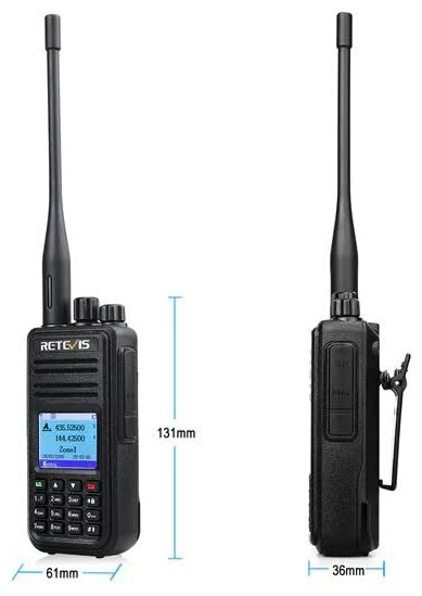 Цифровая рация Retevis RT3S GPS (UHF и VHF)