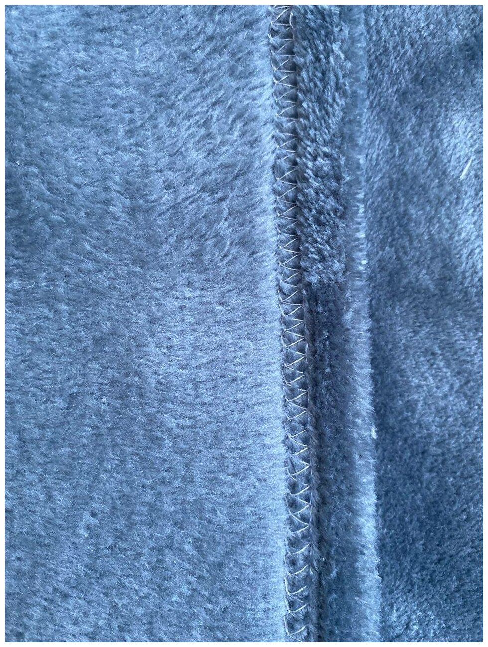 Плед / Покрывало велсофт 140х200 синий, гладкокрашенный, ENRIKA - фотография № 5