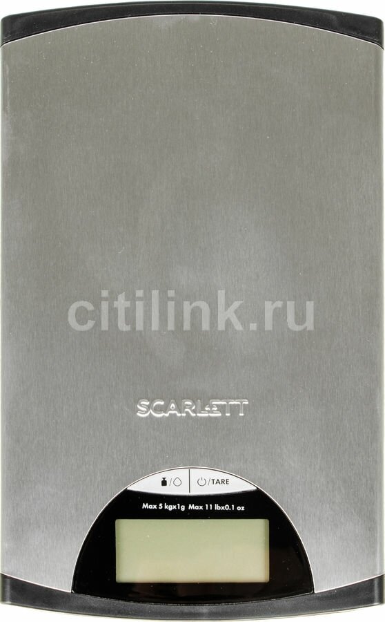 Весы кухонные SCARLETT SC-KS57P97, серебристый/черный