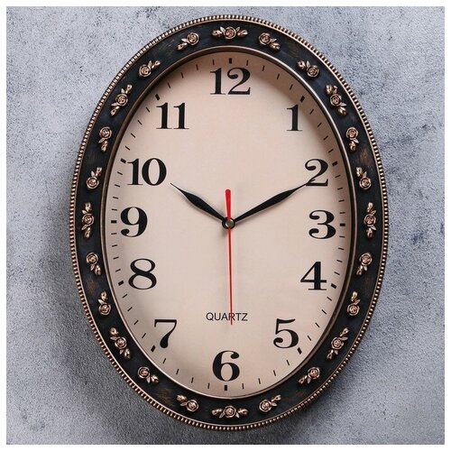 фото Часы настенные рубин серия: классика, "диаманте", 30*23 см, плавный ход