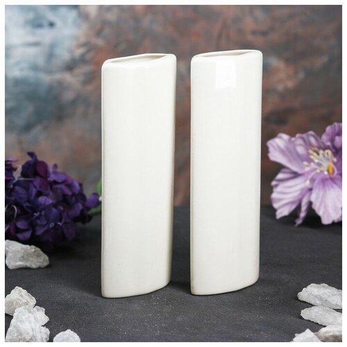 Аромаувлажнитель Белая вазочка плоская двойная 2 шт в комплекте 143200₽