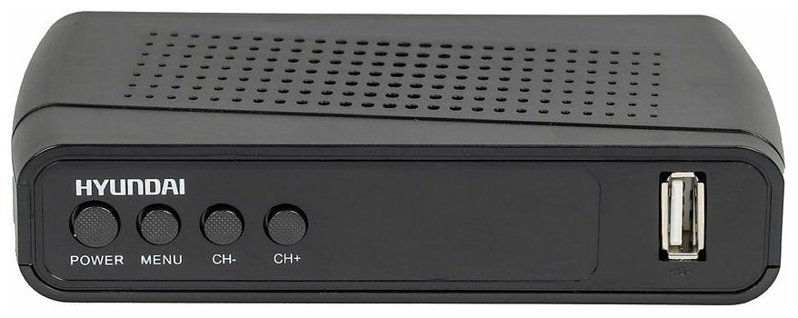 Ресивер DVB-T2 HYUNDAI H-DVB520 черный