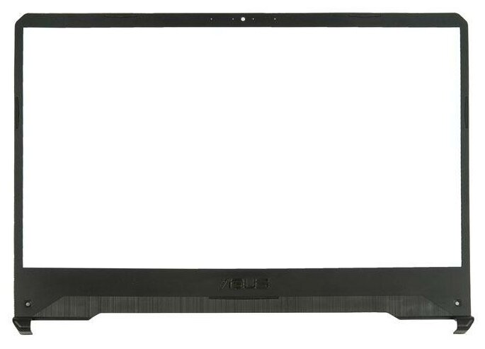 Рамка экрана (рамка крышки матрицы, LCD Bezel) для ноутбука Asus FX505G, FX505GD, FX86, FX86G черная, пластиковая. С разбора.