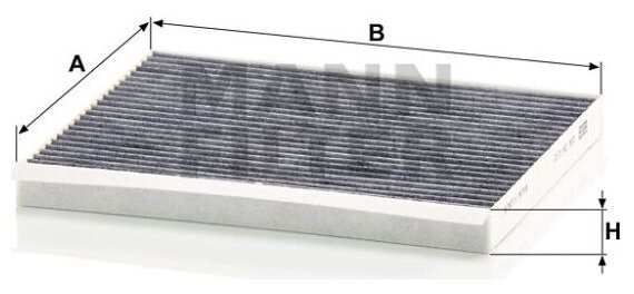 Фильтр салонный угольный Mann-filter CUK 24 013