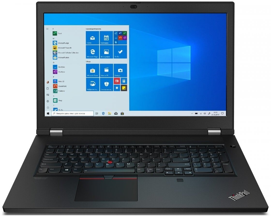 Ноутбук Lenovo ThinkPad P17 Gen 1 (3840x2160, Intel Core i9 2.4 ГГц ...