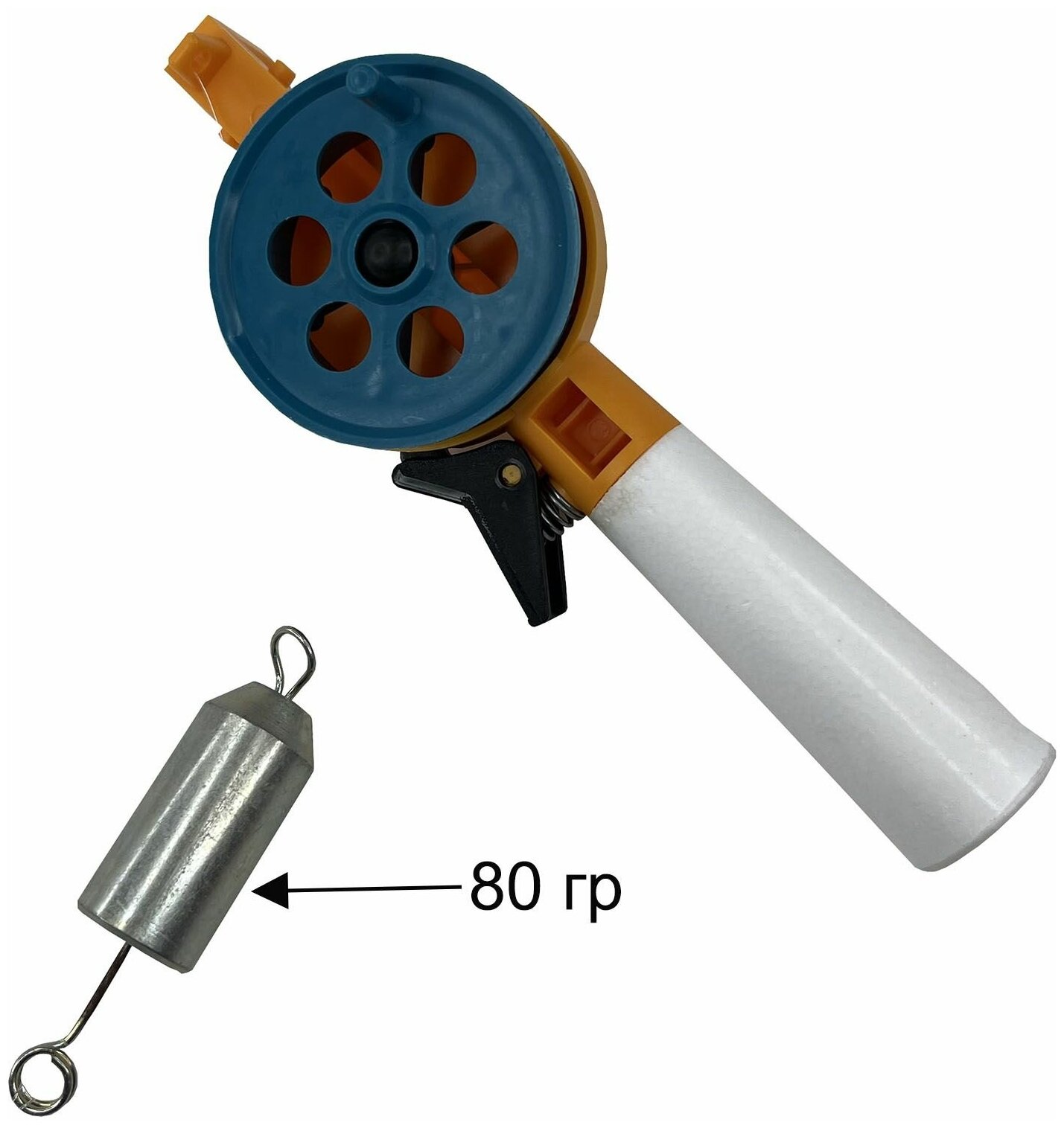 Отцеп рыболовный зимний/ Отцеп-отбойник оснащенный на зимней удочке 80 гр