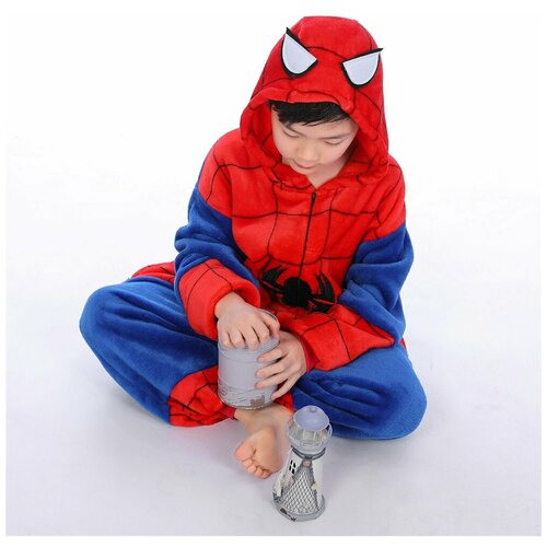 Пижама кигуруми детская Человек-паук 120 (110-120 см)