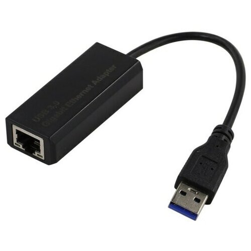 Кабель-адаптер ExeGate EXE-735U3-45 (USB3.0 --> 1xRJ45 UTP 1000Mbps, Axis Chipset AX88179) EX283722RUS адаптер exegate exe 735 45 ex283722rus черный