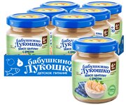 Пюре Бабушкино Лукошко цыпленок-рис "Курочка Ряба", с 6 месяцев, 100 г, 6 шт.