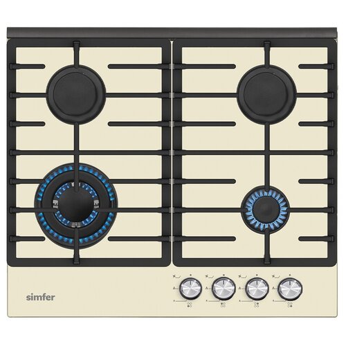 Газовая варочная панель Simfer H60H41J522 (с газ-контролем, закаленное стекло)