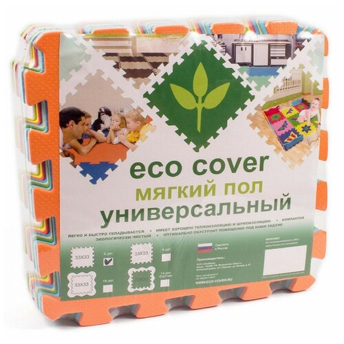 фото Мягкий пол универсальный, цвета ассорти, 33х33 см 33мп-п/ассорти eco cover 9554699 . eco-cover