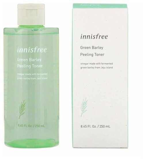 Тонер-пилинг- для лица с экстрактом зеленого ячменя INNISFREE Green Barley Peeling Toner 250ml