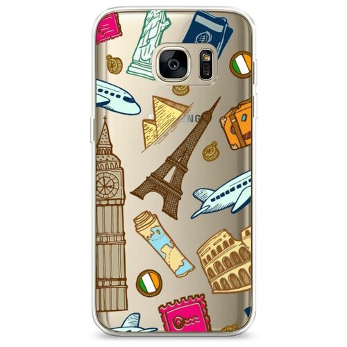 фото Силиконовый чехол "круговорот путешествий 1" на samsung galaxy s7 edge / самсунг галакси с 7 эдж case place